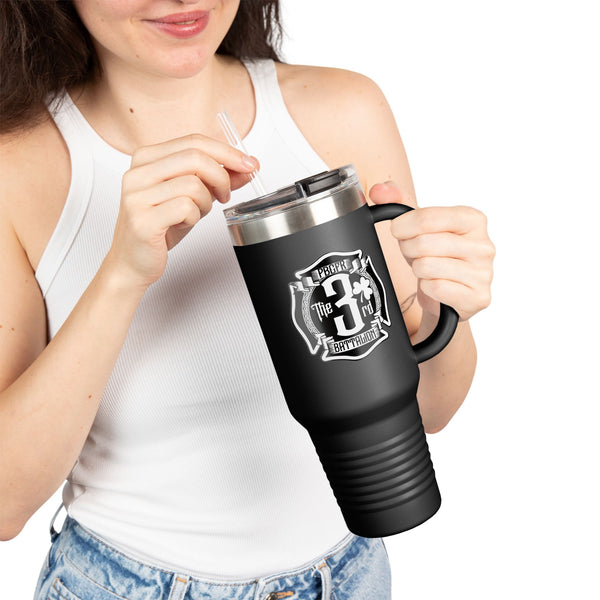 Batt 3 - 40oz Travel Mug With Straw
