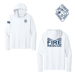 Broward FR - White DriFit Performance Hooded LS