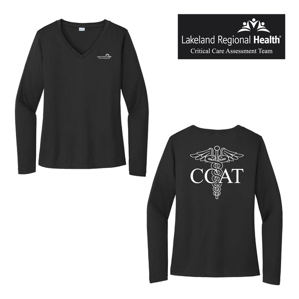 Women's Dryfit LS (V-Neck) - CCAT
