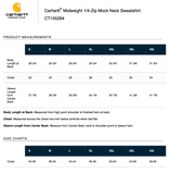 Broward FR - Carhartt Cotton Blend 1/4 Zip Sweatshirt