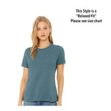 Women's PREMIUM Cotton SS RELAXED FIT - LEE HEALTH ER (LIGHT GREY)