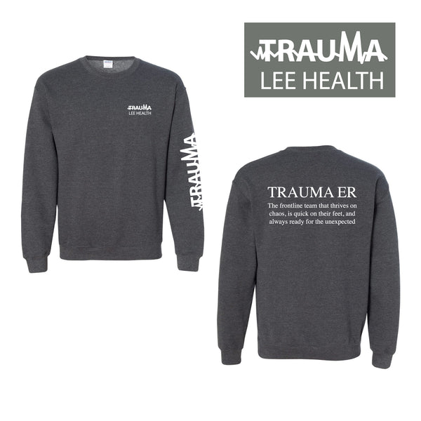 Men's Crewneck Sweater - LEE HEALTH TER (DARK GREY)