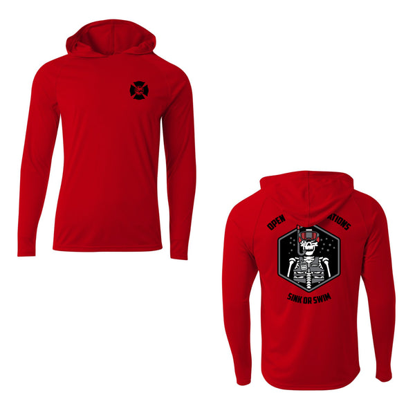 OWO - Performance Hooded Drifit LS in RED