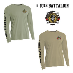 10th Battalion Dri Fit - LS
