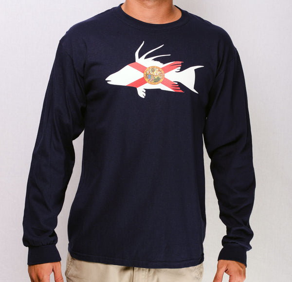 FL HOG L/S (Navy)