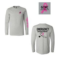 Men's PREMIUM Cotton LS - LEE HEALTH BC (LIGHT GREY)