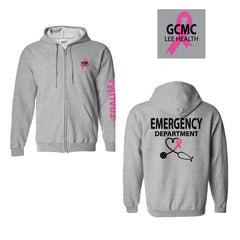 Men's Full Zip Hoodie - LEE HEALTH BC (LIGHT GREY)
