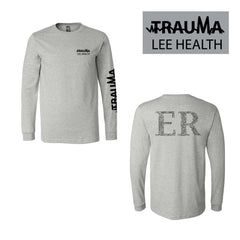 Men's PREMIUM Cotton LS - LEE HEALTH ER (LIGHT GREY)