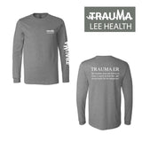 Men's PREMIUM Cotton LS - LEE HEALTH TER (DARK GREY)